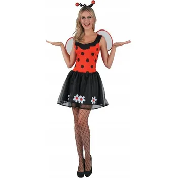 Sada pro dospělé: Krásná Beruška ( šaty , čelenka, křídla), vel M