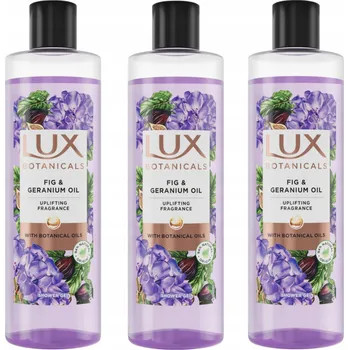 Kosmetická sada SADA HYDRATAČNÍCH SPRCHOVÝCH GELŮ A PĚN DO KOUPELE LUX PRO ŽENY Fík & Geranium 480 ml x3