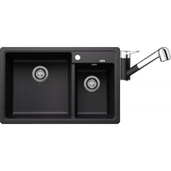 Granitový dřez Set RS Blanco Legra 8+ Blanco Wega-S II (antracit + antracit)