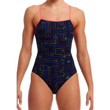 Dámské plavky Plavky FUNKITA Chomp Chomp - Jednodílné, úzká ramínka, velikost 12 (UK34) M