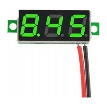 Digitální voltmetr LED zelený