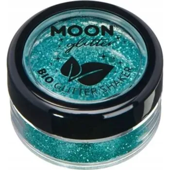 Karnevalový doplněk BROKÁT MOON GLOW ECO SHAKER TYRKYSOVÝ TŘPYTKY NA OBLIČEJ, TĚLO A RTY - 5g