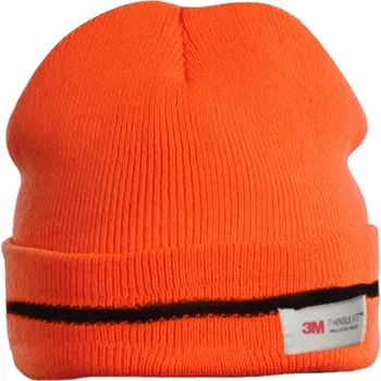 Čepice Zimní čepice zateplená Thinsulate oranžová s odrazkou