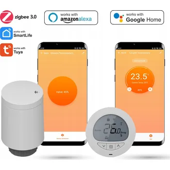 Hlavice pro radiátor Termostatická hlavice k radiátoru s Zigbee Tuya