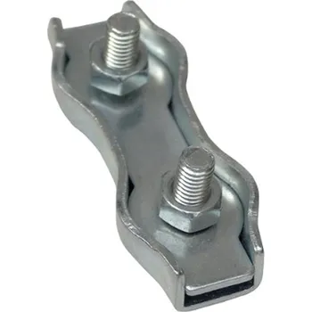 Železářství Tracon BSZ2-8 Lanová svorka dvojšroubová 'duplex', pozinkovaná ocel d=8-9mm, M6 (Tracon BSZ2-8)