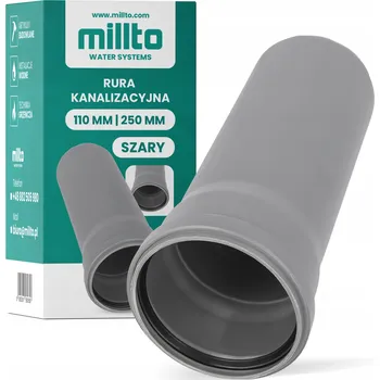 Vodovodní potrubí Trubka trubka 110 x 250 mm odpadní PP šedá