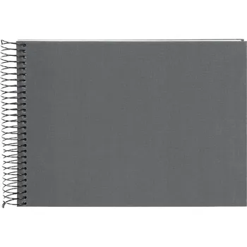 Fotoalbum Album na spirále, 40 bílých stran, Bella Vista, tmavě šedý