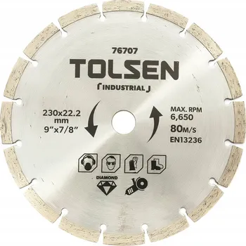 Řezný kotouč Diamantový kotouč Tolsen 76707 22,2 x 230 mm