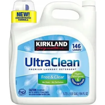Prací gel Kirkland Free & Clear 5,73 l - Hypoalergenní prací prostředek