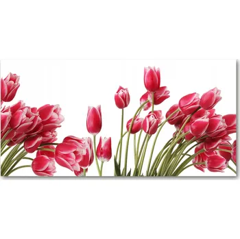 Obraz Panel do kuchyně Červené tulipány 100x50 cm + LEPIDLO