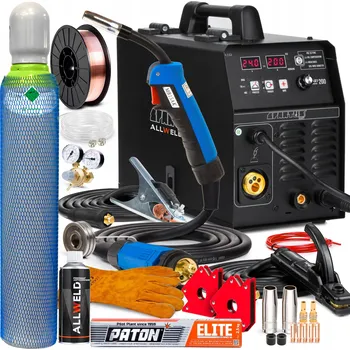 Svářečka INVERTOROVÁ SVÁŘEČKA SPARTUS MIG 200 MMA TIG 200A IGBT SYNERGIE