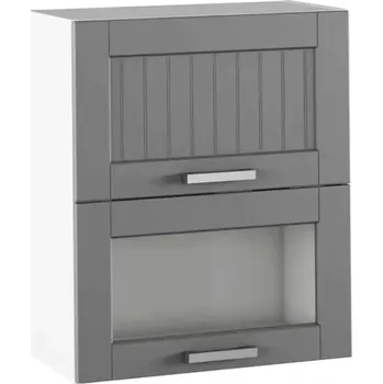 Kuchyňská linka Horní skříňka JULIA TYP 8 – tmavě šedá/bílá - SLEVA 3% s kodem radost25