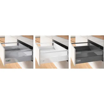 Nábytkové kování K-HETTICH Atira zásuvka 144, 260mm/30kg, relingy, bílá, PTOs (K-HETTICH Atira zásuvka 144, 260mm/30kg, relingy, bílá, PTOs)