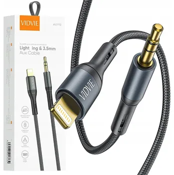 Datový kabel Kabel VIDVIE USB - Apple Lightning 1,8 m černý