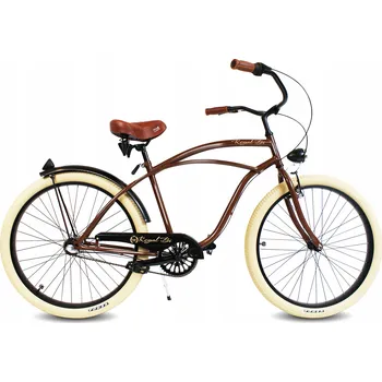 Městské kolo Pánské městské kolo 28" cruiser, holandský styl, hnědé