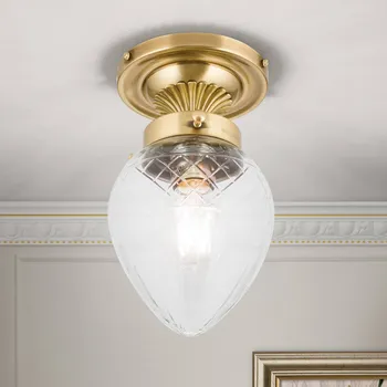 Orion Stropní světlo Enna Ø 15 cm bronzová, čirá 1 x 60 W - Doprava zdarma