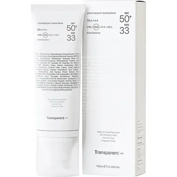 Přípravek na opalování Opalovací krém Transparent Lab SPF 50, 100 ml