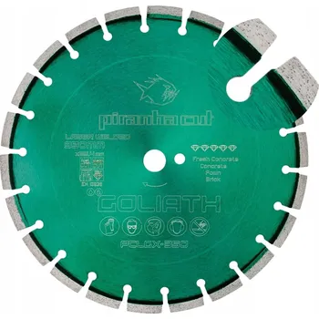 Příslušenství k brusce PIRANHACUT Kotouč na čerstvý betonu a dlažbu 350mm