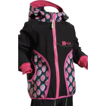 Pánská softshellová bunda Softshellová bunda černá, jahody, dívka Velikosti: 110/116