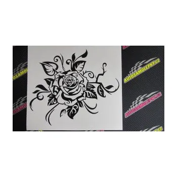 Samolepící dekorace SAMOLEPKA Květina dekor 016 levá růže (10 - červená) NA AUTO, NÁLEPKA, FÓLIE, POLEP, TUNING, VLASTNÍ TEXT, TISK, AUTOSAMOLEPKY.cz, POLEPY, OBRÁZEK, LOGO, SAMOLEPKY