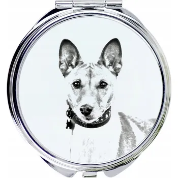 Kosmetické zrcátko Basenji, Basendži, Konžský pes - kapesní zrcátko s motivem psa, s možností personalizace