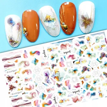 Samolepky na zdobení nehtů - Vzory AKVAREL