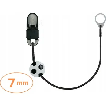 Jednoduchý závěs-klip pro malá sluchadla - černý s kuličkou