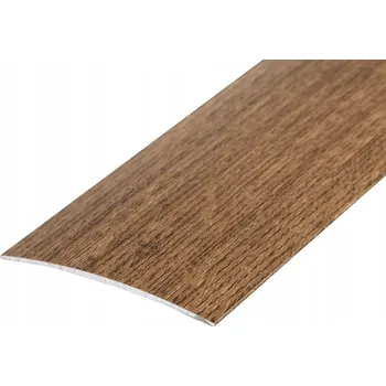 přechodová lišta Prahová lišta lepená hliníková 100 cm DUB PALENÝ dilatační lišta 8 cm