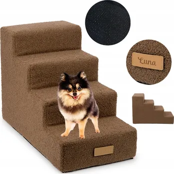 Schody a rampa pro psa Schůdky pro psa DOGESTE, 4 schůdky, 40 cm, nosnost 20 kg