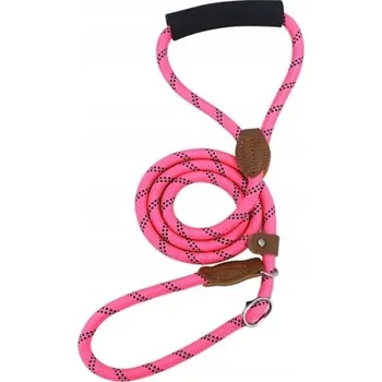 Vodítko pro psa OBOJEK VODÍTKO PRO PSA PROTISKLUZOVÁ RŮŽOVÁ DÉLKA 130 cm PRŮMĚR 10 mm