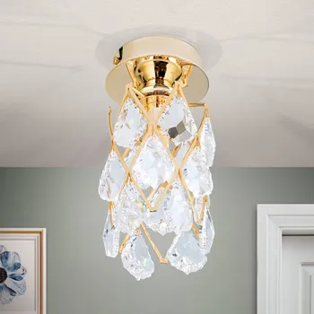 Orion CHARLENE - pozlacené křišťálové stropní světlo zlatá, čirá 1 x 40 W - Doprava zdarma