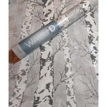 Fototapeta Tapeta STROMY BÍLÉ BŘÍZKY šedé pozadí vliesová