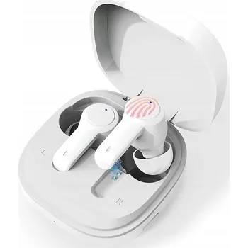 Sluchátka BÍLÁ BEZDRÁTOVÁ SLUCHÁTKA BLUETOOTH 5.2 HISMELL