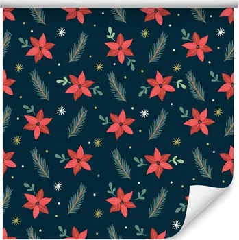 Fototapeta Ozdobná tapeta Betlémská hvězda Borovice Rostliny