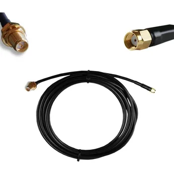 Prodlužovací kabel VELMI DOBRÝ 3m PRODLUŽOVACÍ KABEL RP-SMAm/RP-SMAž RF-240