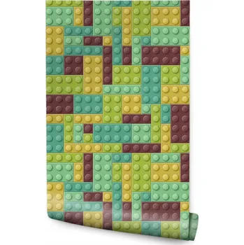 Tapeta Tapeta na zeď s barevnými KOSTKAMI do pokoje pro chlapce