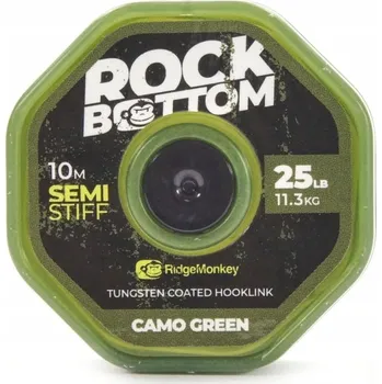 RidgeMonkey - Rock Bottom Tungstenem potažený návazec Semi Stiff