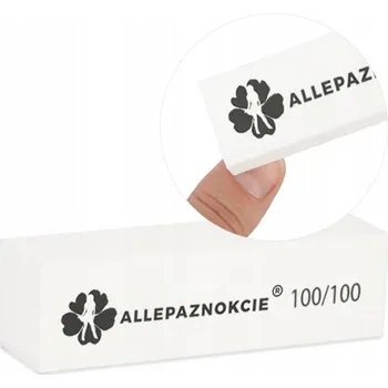 Ruční leštička Allepaznokcie brusný blok bílý