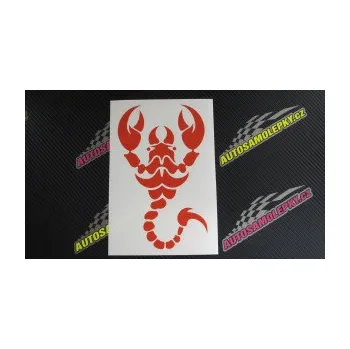 Polep vozidla SAMOLEPKA Štír 005 pravá (10 - červená) NA AUTO, NÁLEPKA, FÓLIE, POLEP, TUNING, VLASTNÍ TEXT, TISK, AUTOSAMOLEPKY.cz, POLEPY, OBRÁZEK, LOGO, SAMOLEPKY