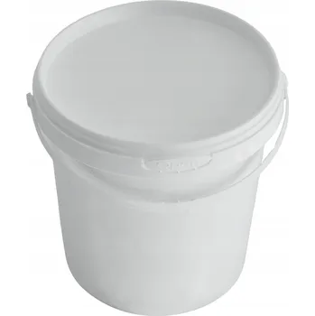 Dóza na potraviny Kbelík 1,2L plastový bílý s víkem - potravinářský atest, certifikát