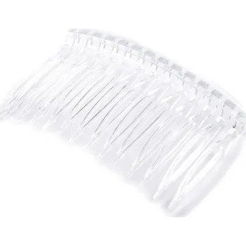 Hřeben plastový do vlasů 45x70 mm Varianta: transparent, Balení: 20 ks