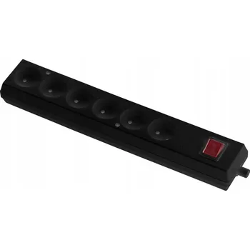 Elektrická zásuvka Prodlužovací přívodní kabel s vypínačem Jonex černý