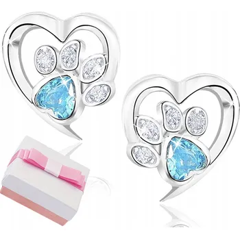 Náušnice STŘÍBRNÉ NÁUŠNICE 925 PRO DÍVKY tlapky puzetky