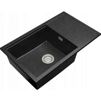 Granitový dřez Jednokomorový granitový dřez Gamma černý