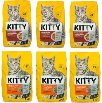 Krmivo pro kočku Krmivo suché pro kočky Kuřecí jehněčí mix 6x2 kg Kitty