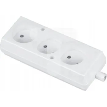 Elektrická zásuvka Elektrická Zásuvka přenosná podlahová Plast-Rol bílá