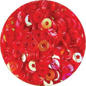 Kolečka s dírkou Flitry na nehty Červené