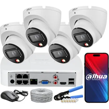 Bezpečnostní kamera Sada pro monitorování Dahua IPC-HDW1639T-A-IL-0280B-S6+NVR2104+UTP DAHUA