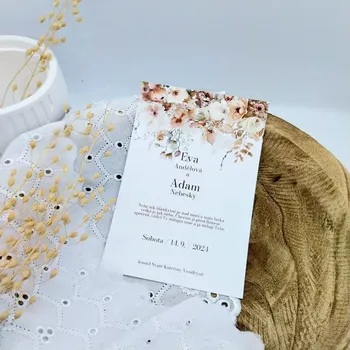 Pozvánka Svatební oznámení Kolekce Natur s bordurou