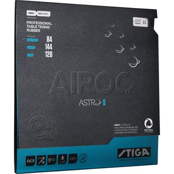 Potah na pálku STIGA AIROC ASTRO S 1,9 černý, stolní tenis